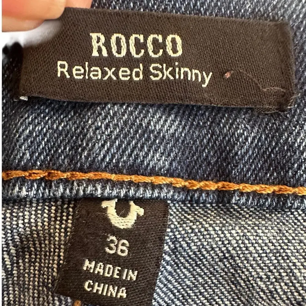 Y2K True Religion Rocco Relaxed Skinny Jeans 36